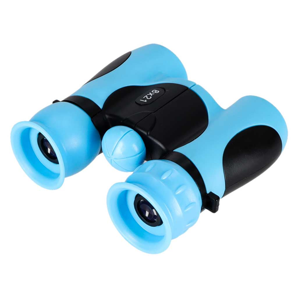 Bērnu binoklis putnu novērošanai 8x 21 mm HD, ar zilu apvalku | EcoToys