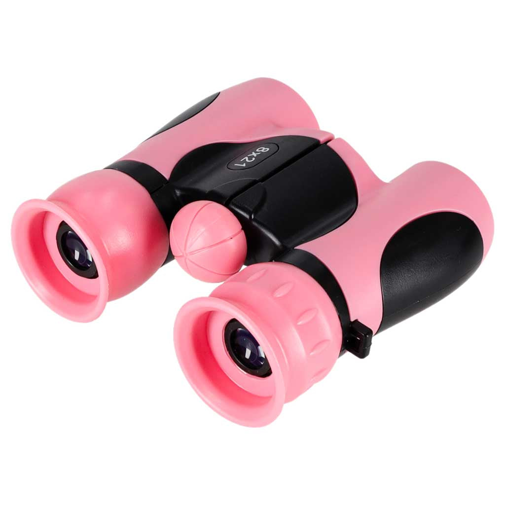 Bērnu binoklis putnu un debesu novērošanai, 8x 21 mm, HD, rozā futrālis | EcoToys