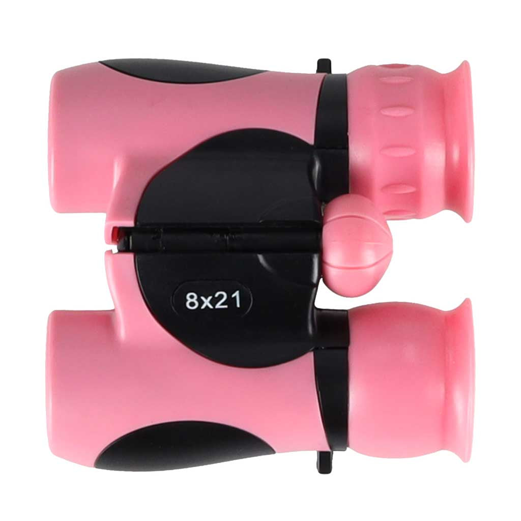 Bērnu binoklis putnu un debesu novērošanai, 8x 21 mm, HD, rozā futrālis | EcoToys