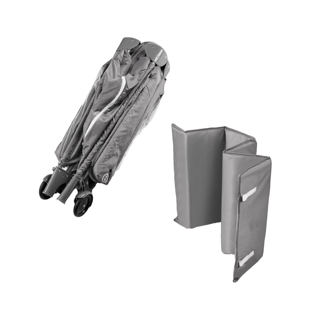 Ceļojumu gultiņa salokāma ar matraciņu maks. 15 kg | EcoToys