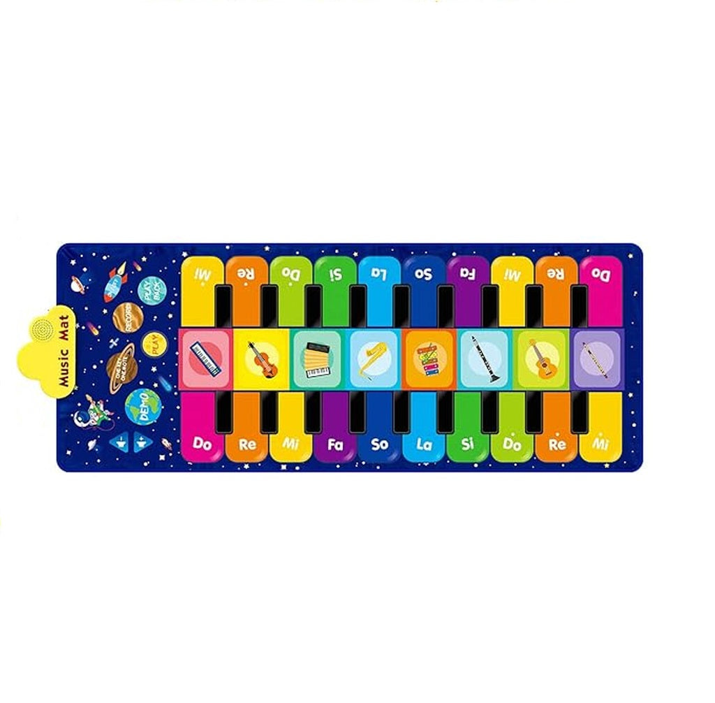 Bērnu interaktīvais muzikālais deju paklājs 8 instrumenti 10 melodijas | EcoToys