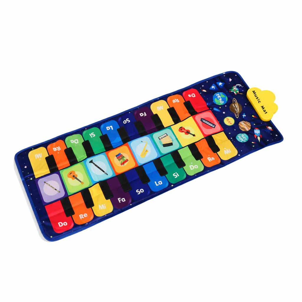 Bērnu interaktīvais muzikālais deju paklājs 8 instrumenti 10 melodijas | EcoToys