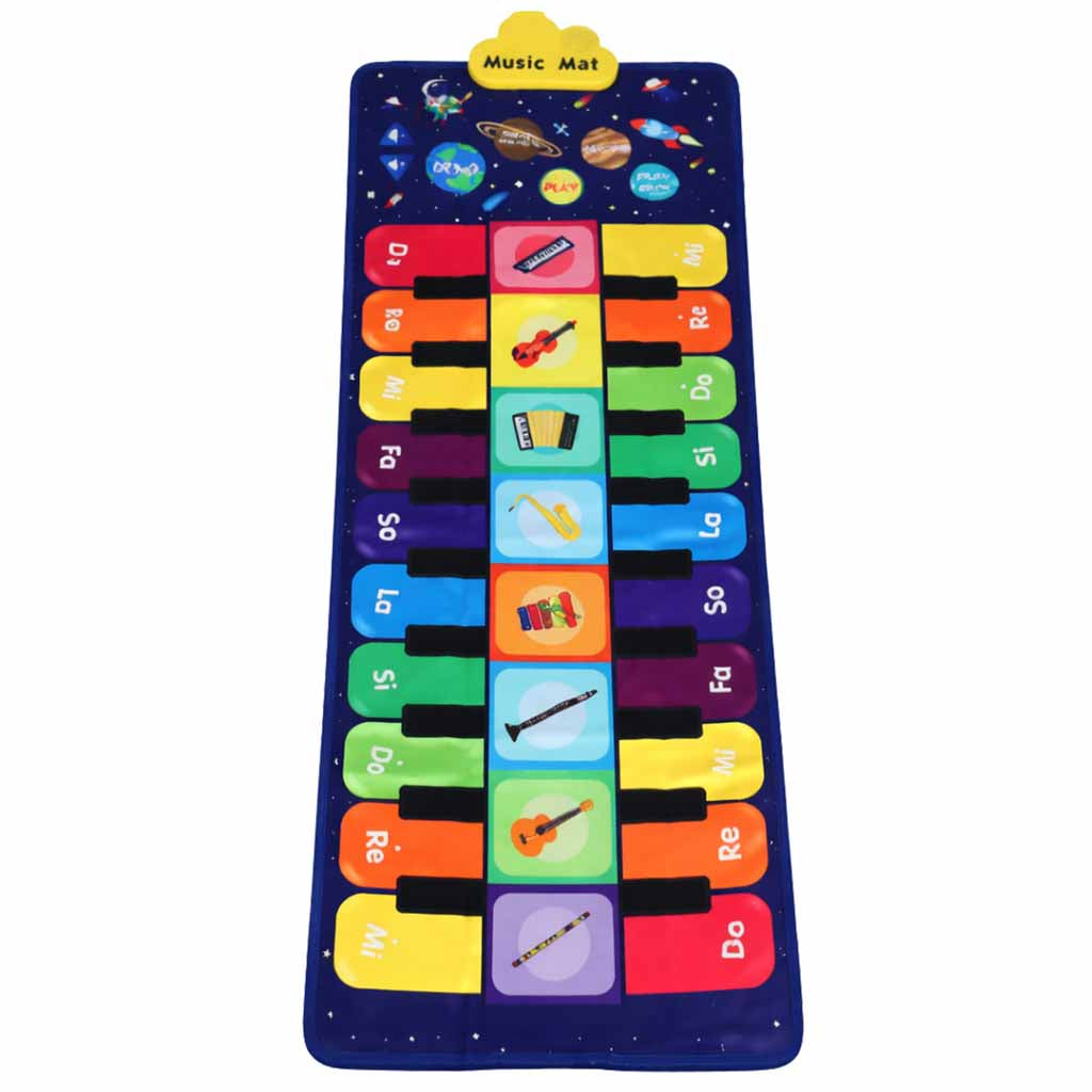 Bērnu interaktīvais muzikālais deju paklājs 8 instrumenti 10 melodijas | EcoToys