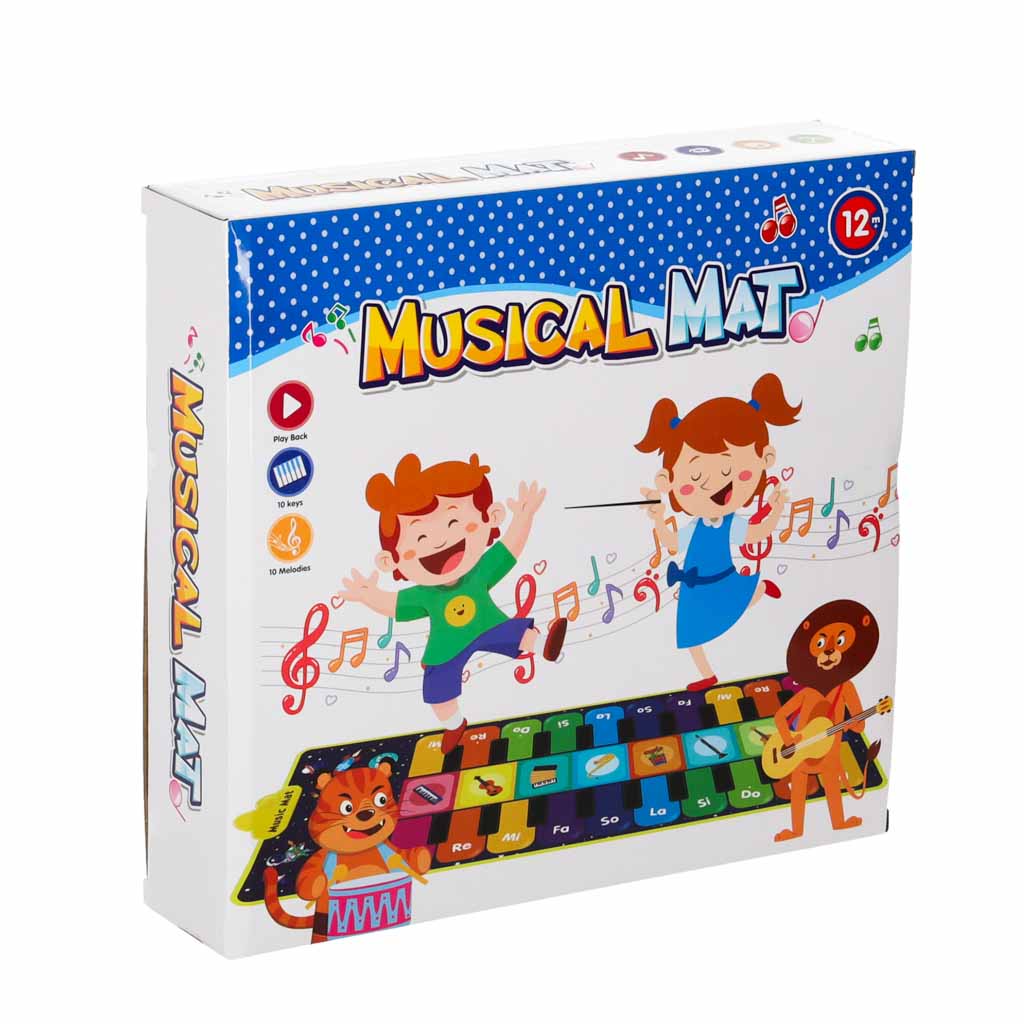 Bērnu interaktīvais muzikālais deju paklājs 8 instrumenti 10 melodijas | EcoToys