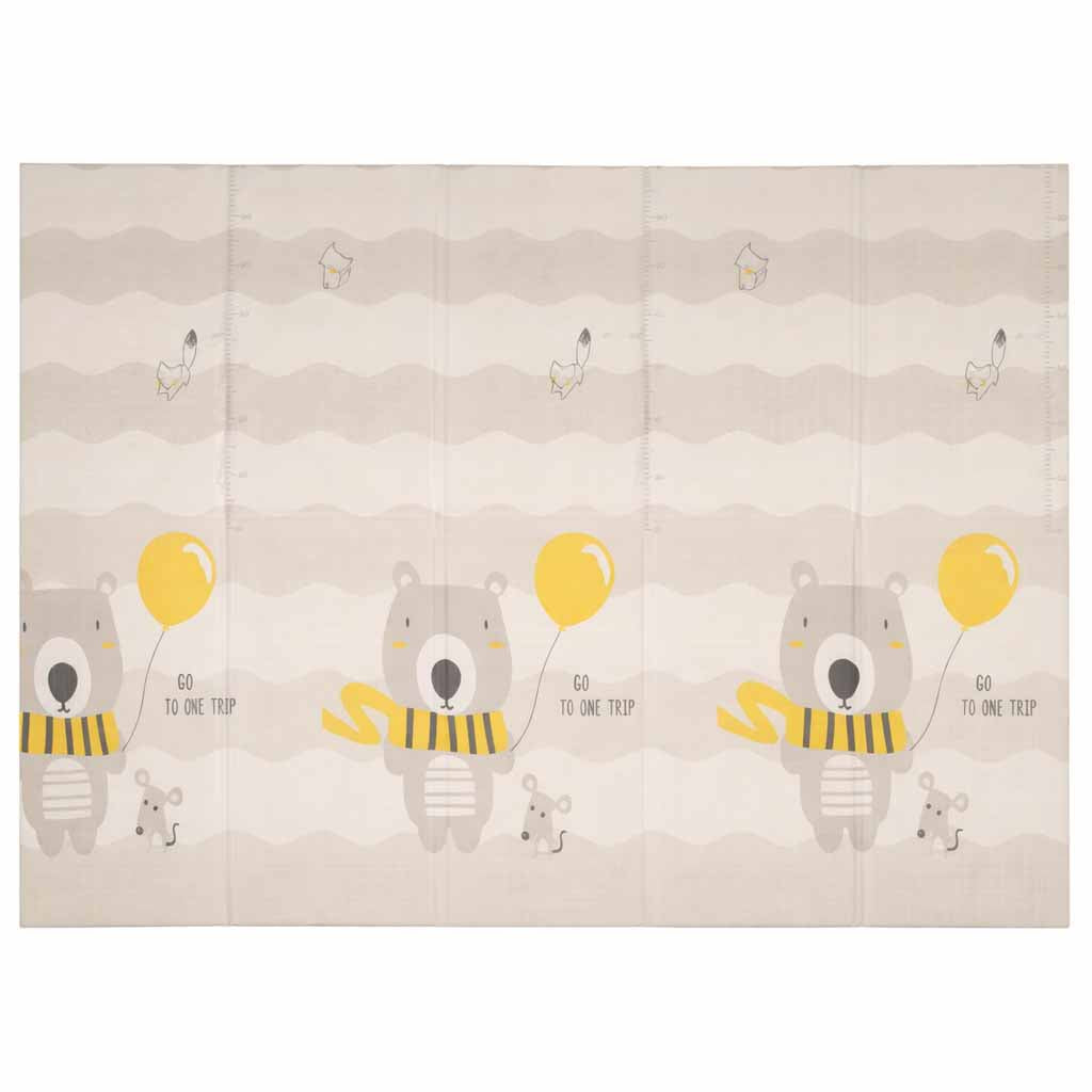 Izglītojošs divpusējs salokāms putuplasta paklājs 150x200cm lācīši koki | EcoToys