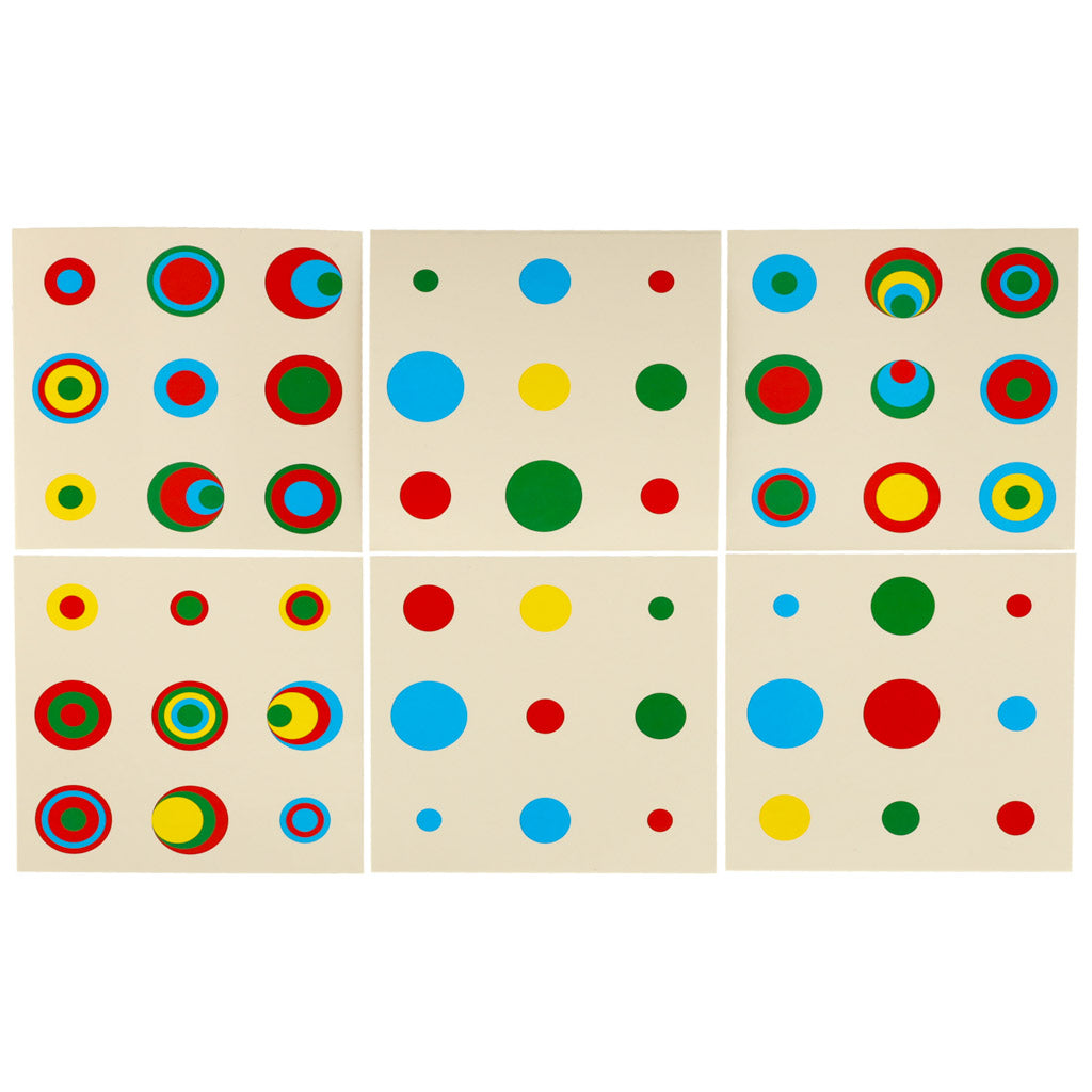 Montessori koka cilindru atsvari krāsaini