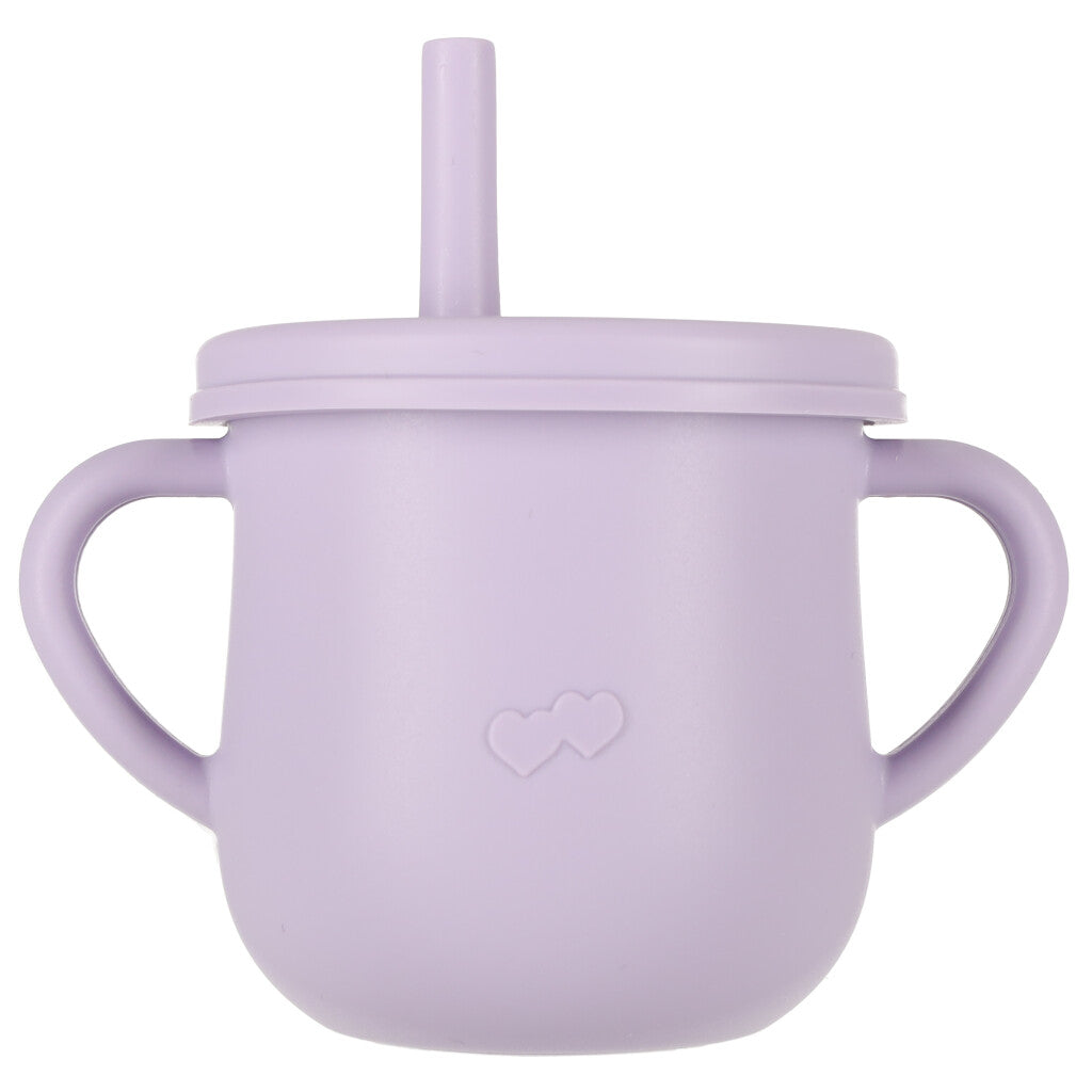 Bērnu silikona trauki krabju komplekts 9 gabaliņi violeti | EcoToys