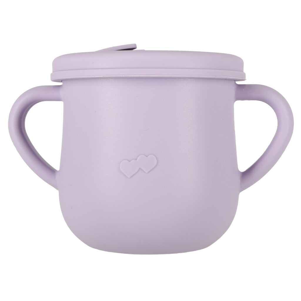 Bērnu silikona trauki krabju komplekts 9 gabaliņi violeti | EcoToys