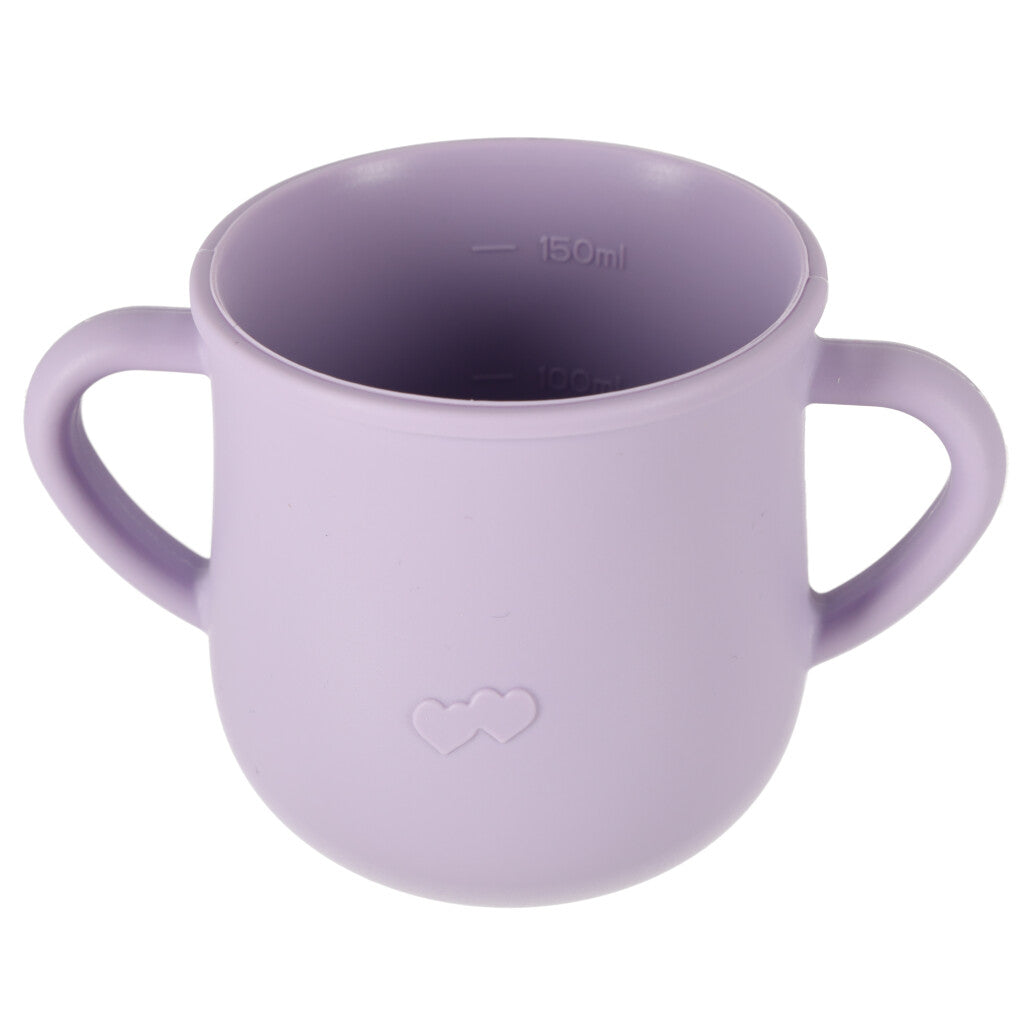 Bērnu silikona trauki krabju komplekts 9 gabaliņi violeti | EcoToys