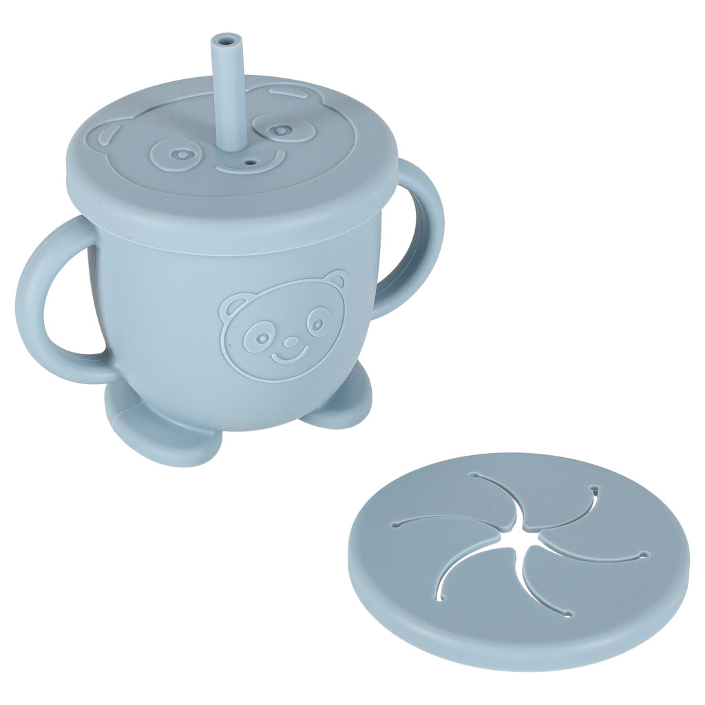 Silikona trauki zīdaiņiem zīdaiņu krabju komplekts 9 gab. zils | EcoToys