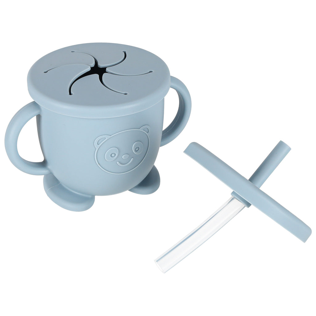 Silikona trauki zīdaiņiem zīdaiņu krabju komplekts 9 gab. zils | EcoToys
