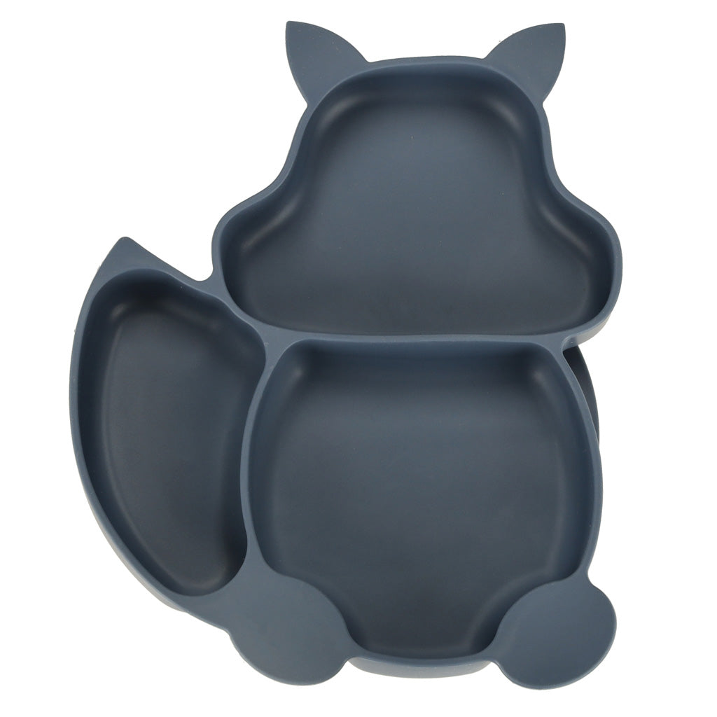 Bērnu silikona trauki vāverīte tumši nē | EcoToys