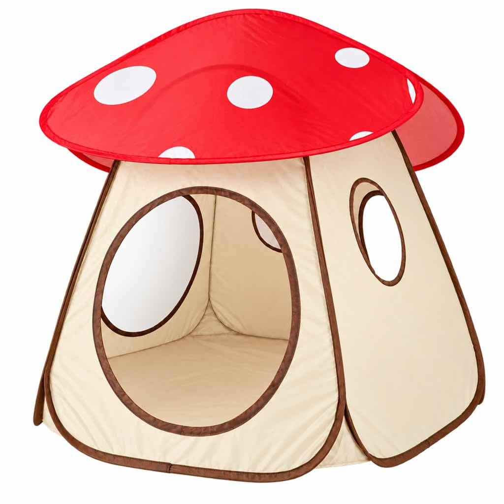 Bērnu telts „Mušmire” – saliekama mājiņa bērnistabai | EcoToys