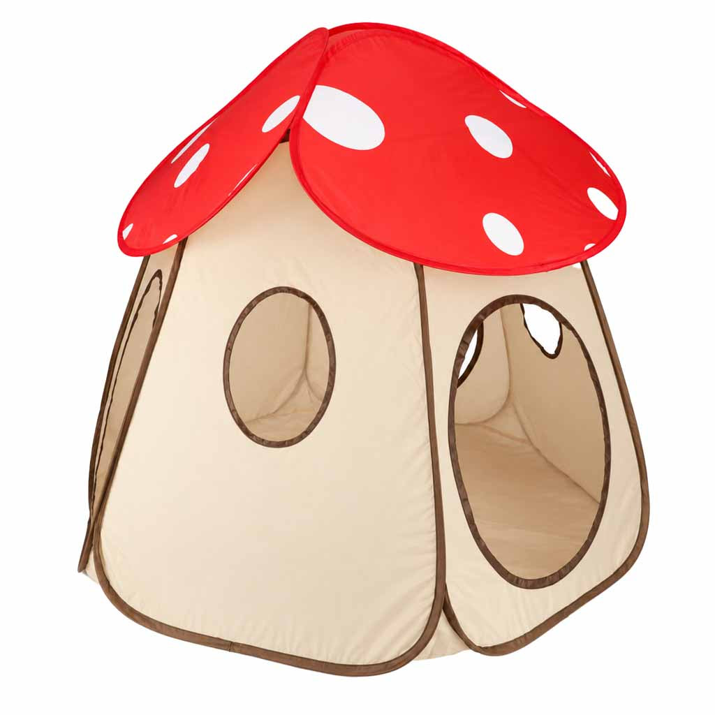 Bērnu telts „Mušmire” – saliekama mājiņa bērnistabai | EcoToys