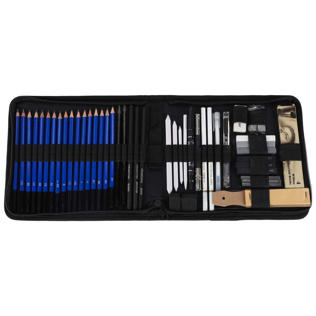 Skicēšanas un zīmēšanas zīmuļu komplekts, 54 gab. | EcoToys