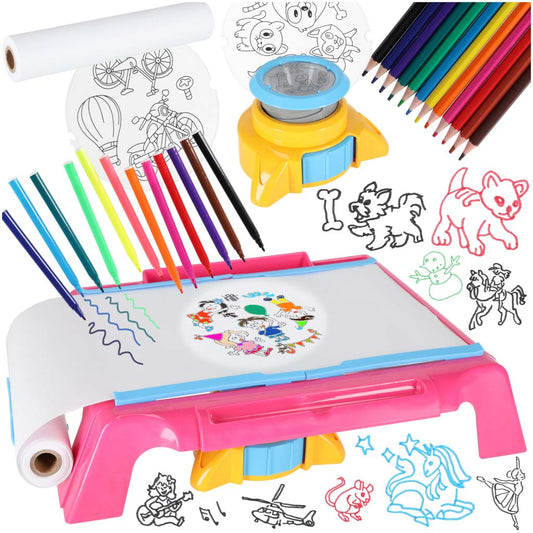Projektora zīmēšanas galda karte rozā krāsā | EcoToys