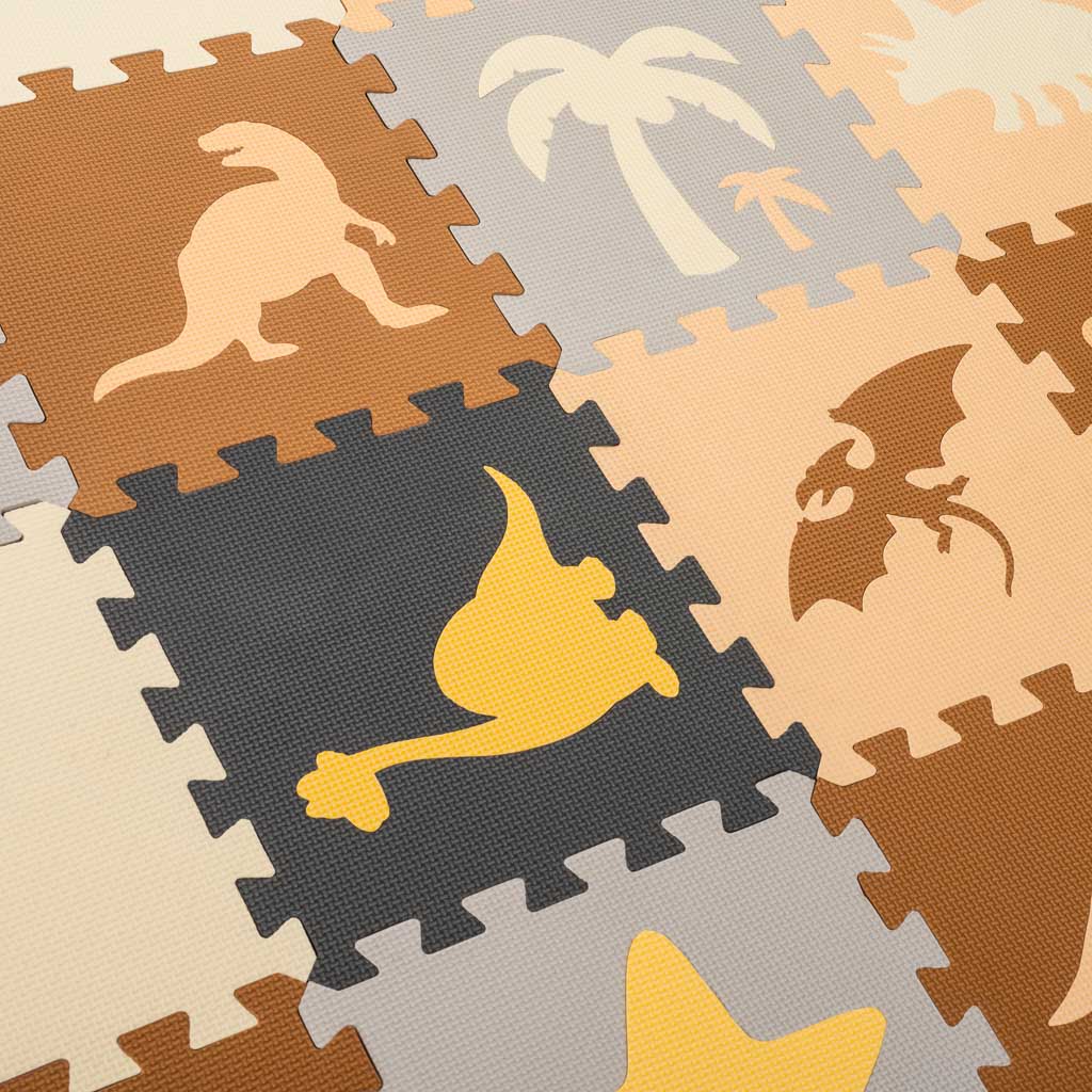 Putu puzles paklājs “Dinozauri”, 36 el., 143x143 cm | EcoToys