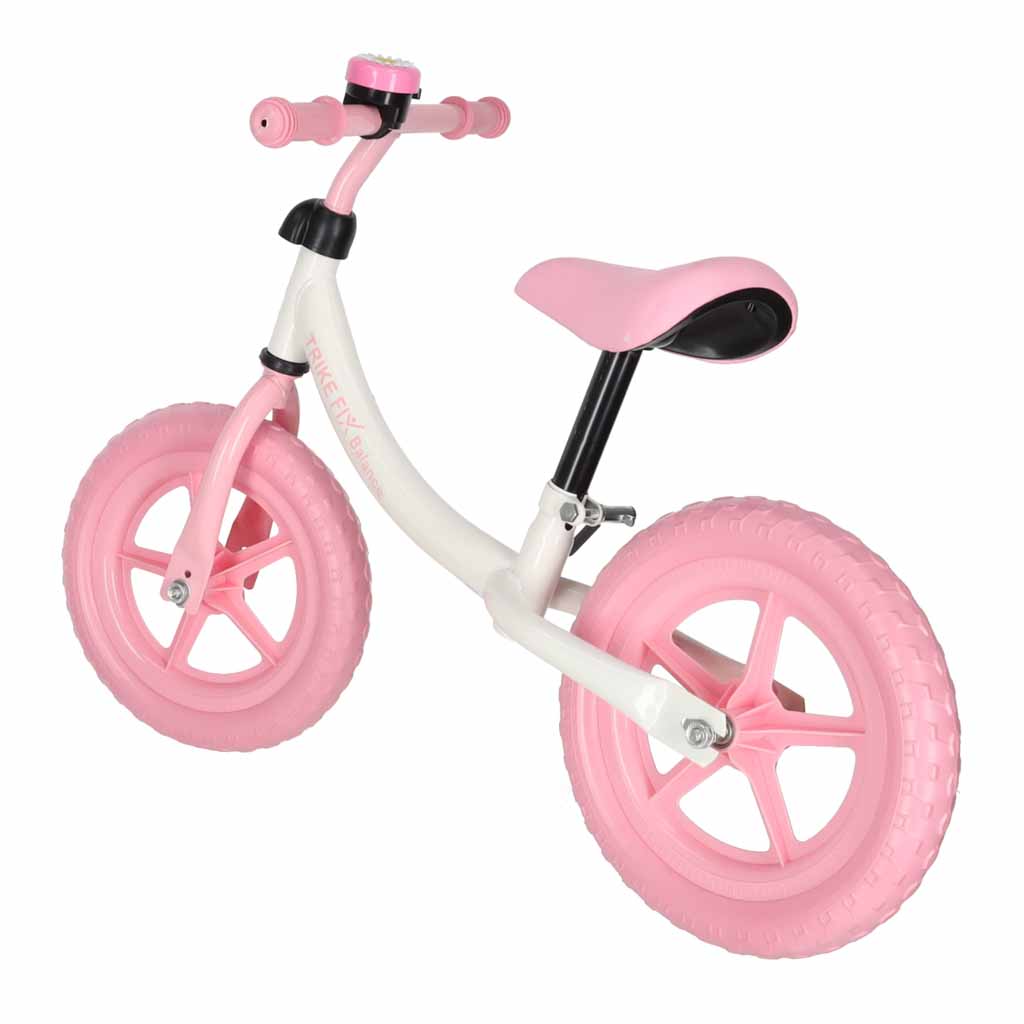 Trike Fix Balance līdzsvara velosipēds ar zvaniņu, rozā krāsā | EcoToys