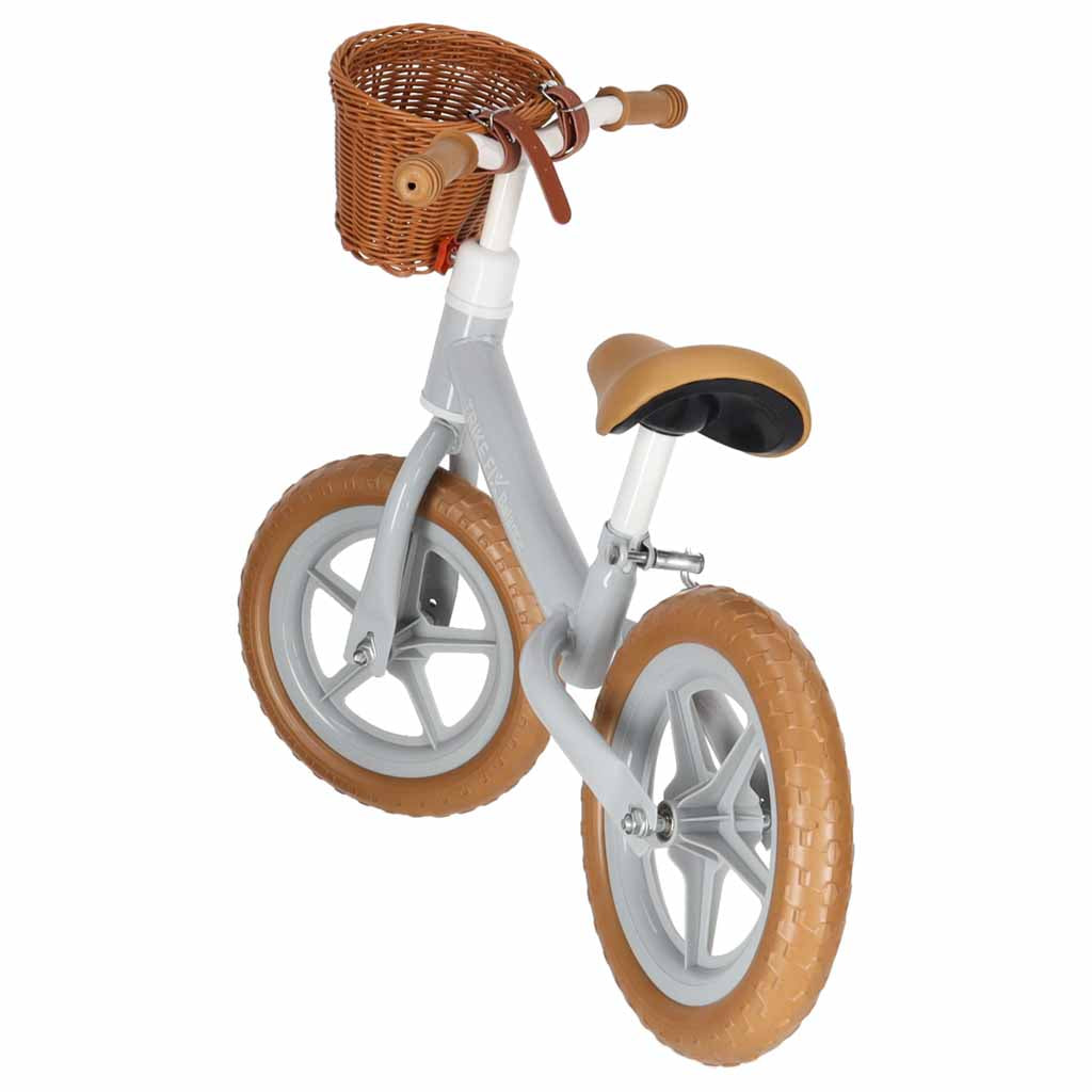 Trike Fix Balance līdzsvara velosipēds ar grozu, brūns | EcoToys