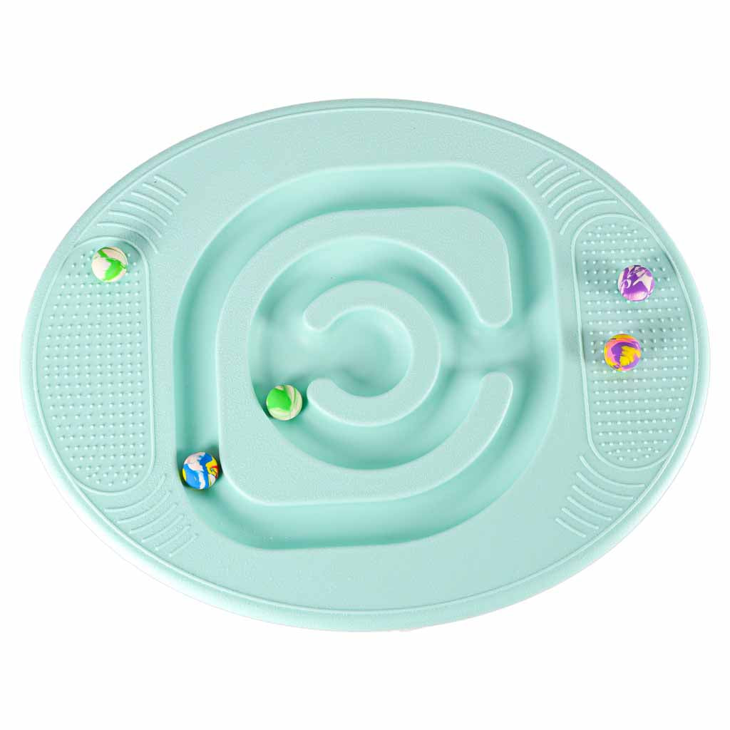 Līdzsvara baļķis ar zilām bumbiņām | EcoToys