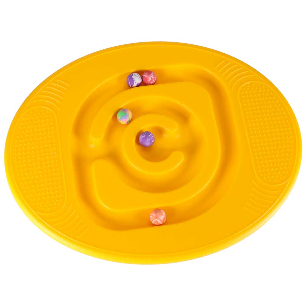 Līdzsvara baļķis ar bumbiņām oranžā krāsā | EcoToys
