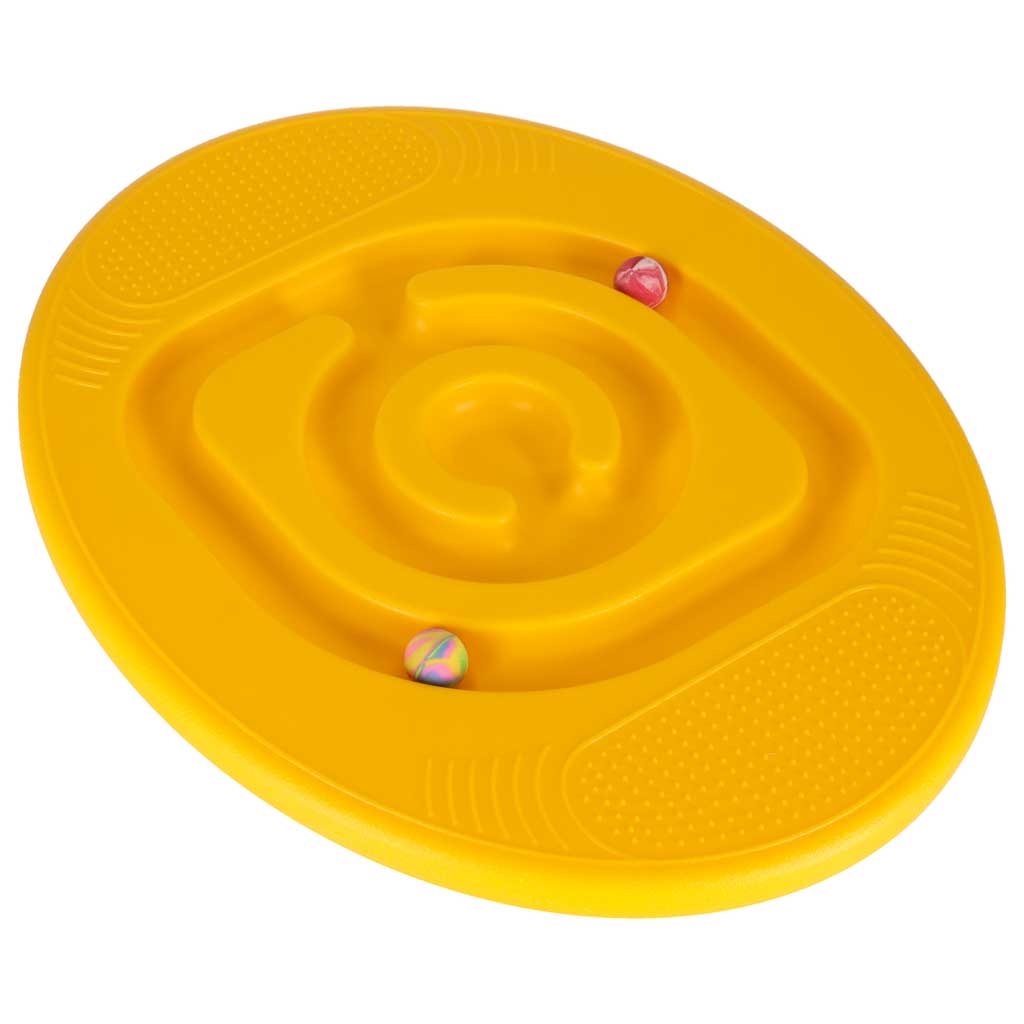 Līdzsvara baļķis ar bumbiņām oranžā krāsā | EcoToys