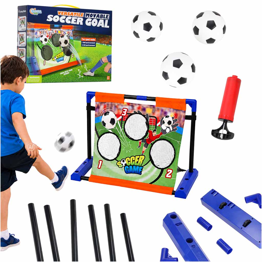 Metiens uz mērķi, lai iegūtu punktus – kustīgs mērķis – futbols | EcoToys