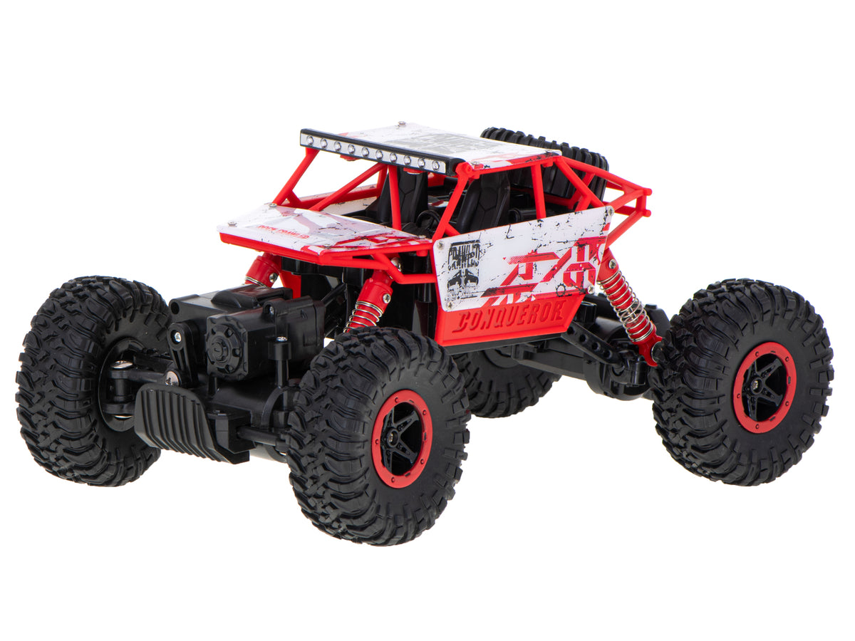 Tālvadības auto Rock Crawler 4×4, 1:18, 2,4 GHz, sarkans | EcoToys