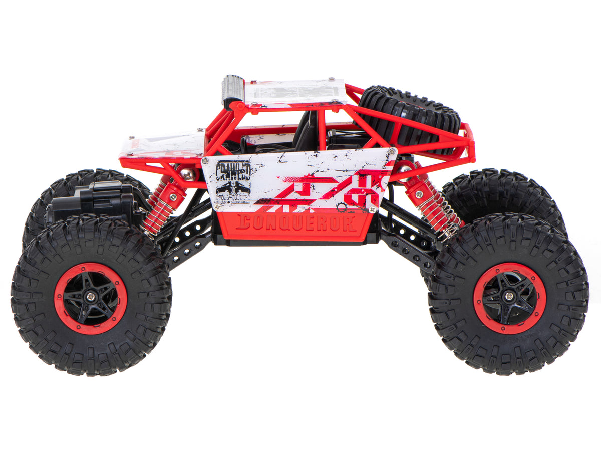 Tālvadības auto Rock Crawler 4×4, 1:18, 2,4 GHz, sarkans | EcoToys