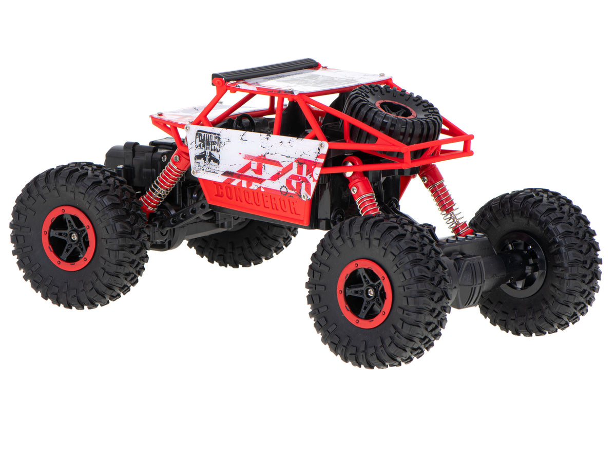 Tālvadības auto Rock Crawler 4×4, 1:18, 2,4 GHz, sarkans | EcoToys
