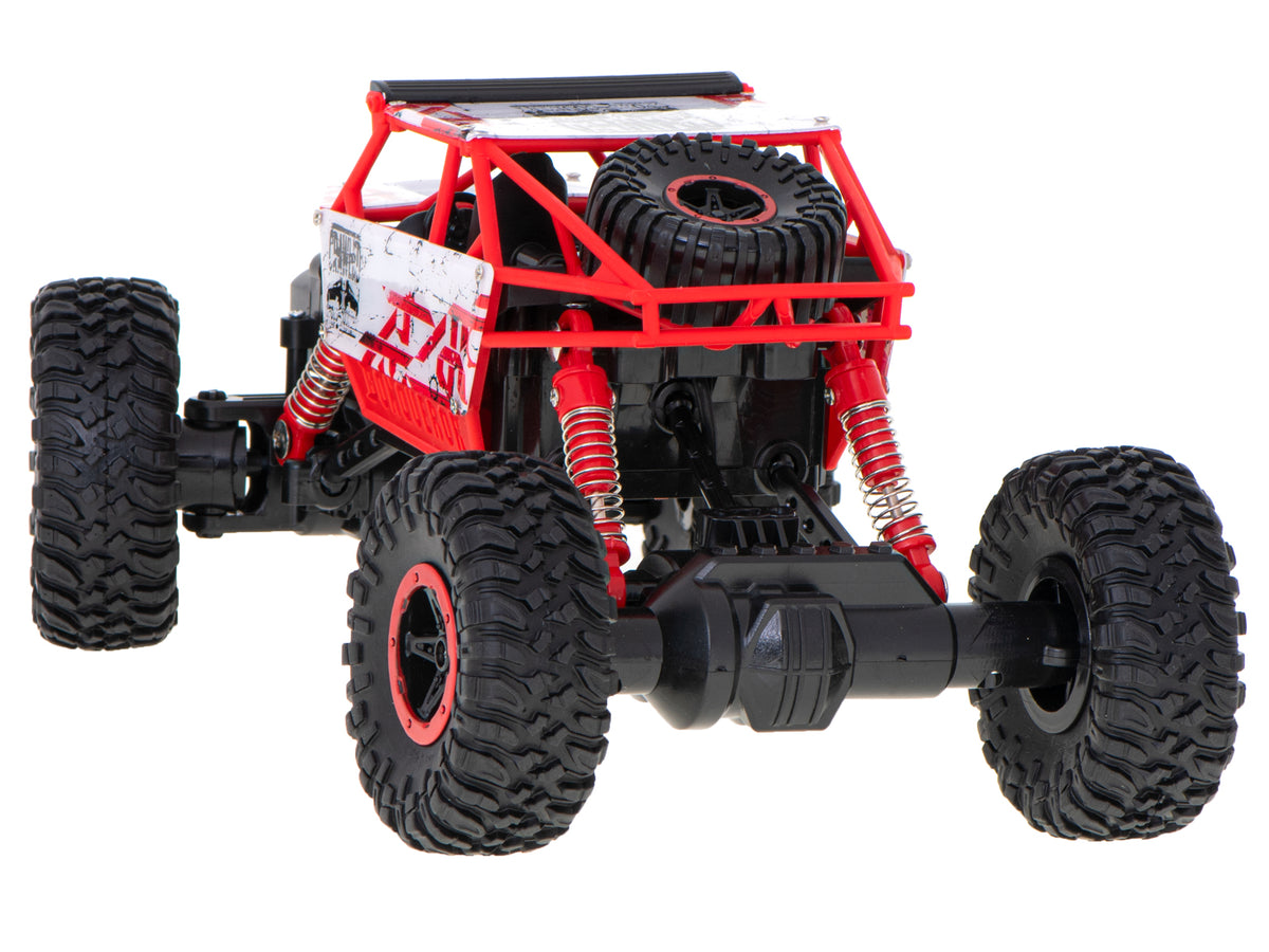 Tālvadības auto Rock Crawler 4×4, 1:18, 2,4 GHz, sarkans | EcoToys
