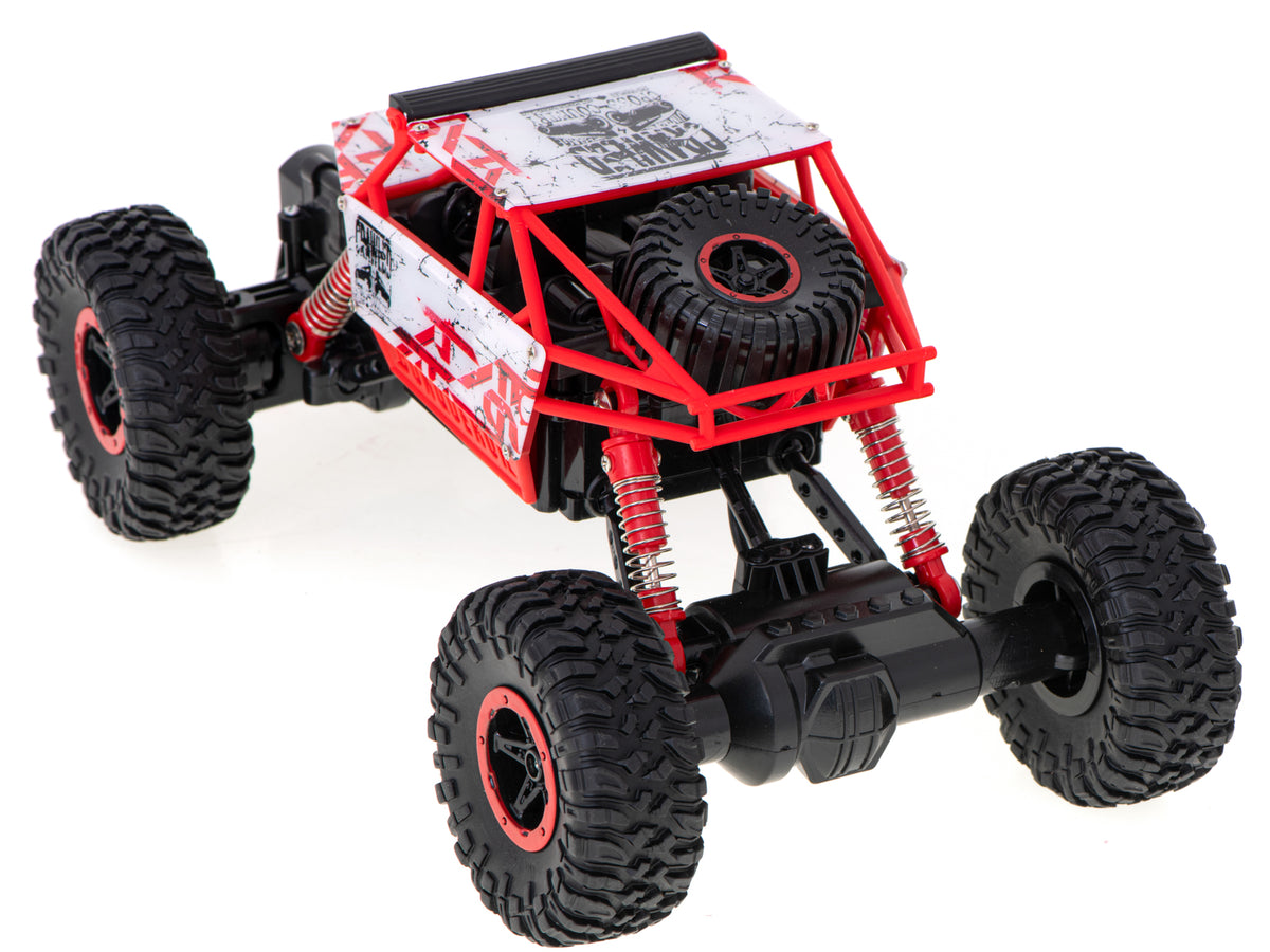 Tālvadības auto Rock Crawler 4×4, 1:18, 2,4 GHz, sarkans | EcoToys