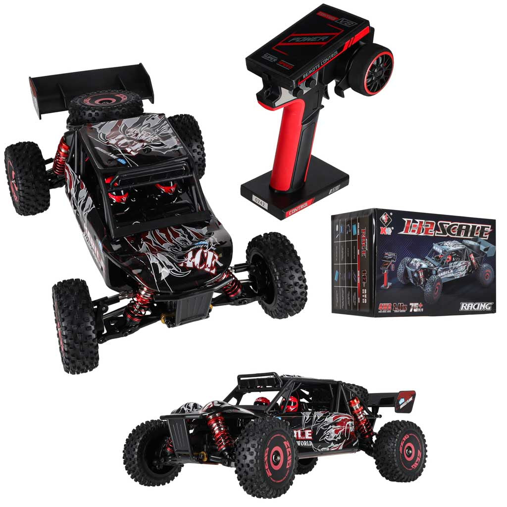 WLToys RC automašīna 124016 1:12 4WD bezsuku Off-Road 75 km/h RTR | EcoToys