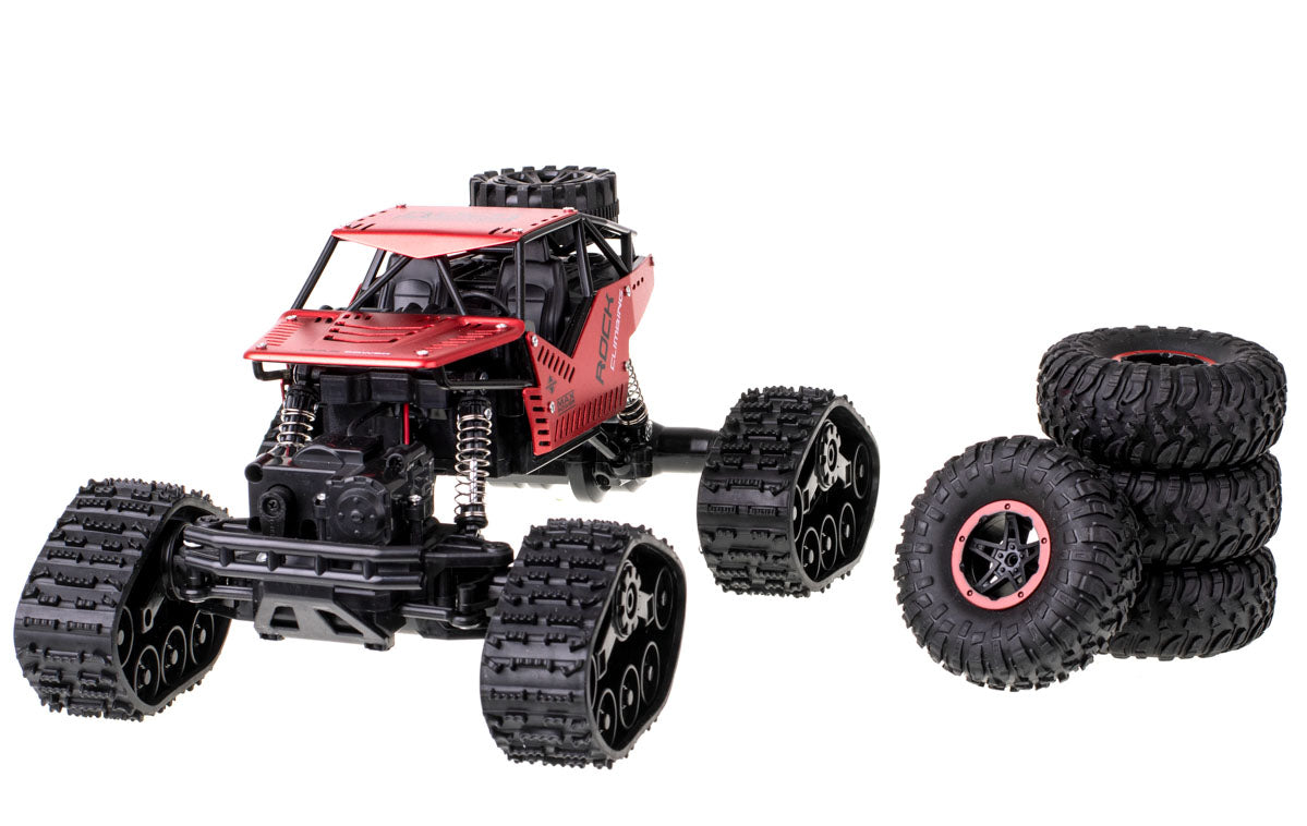 RC Rock Crawler 4x4 LHC012 auto 2in1 sarkans | EcoToys