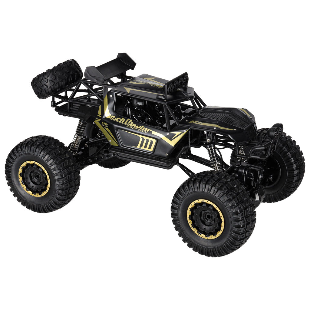 Liels tālvadības auto Rock Crawler 4×4, 1:8, 51 cm, melns | EcoToys
