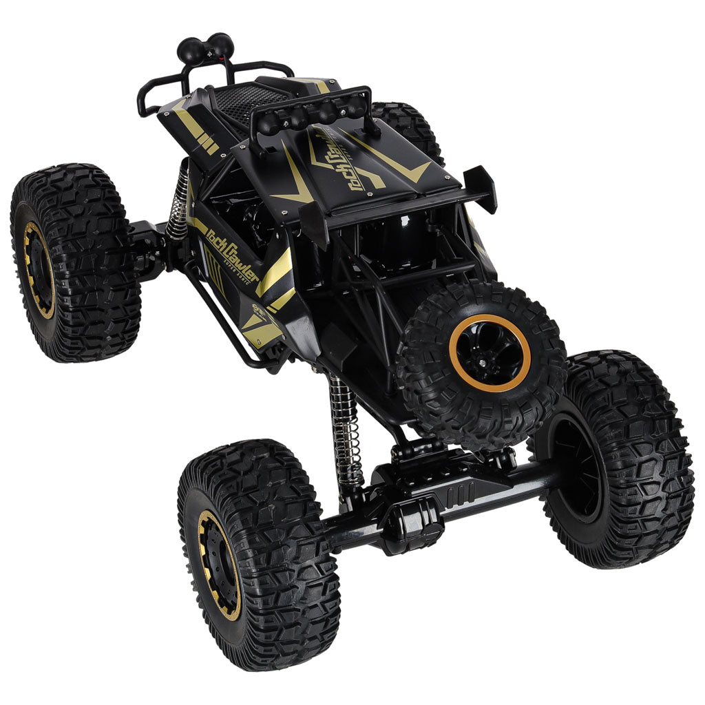 Liels tālvadības auto Rock Crawler 4×4, 1:8, 51 cm, melns | EcoToys