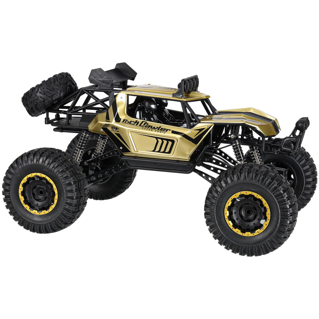 Liels tālvadības auto Rock Crawler 4×4, 1:8, 51 cm, zelta | EcoToys
