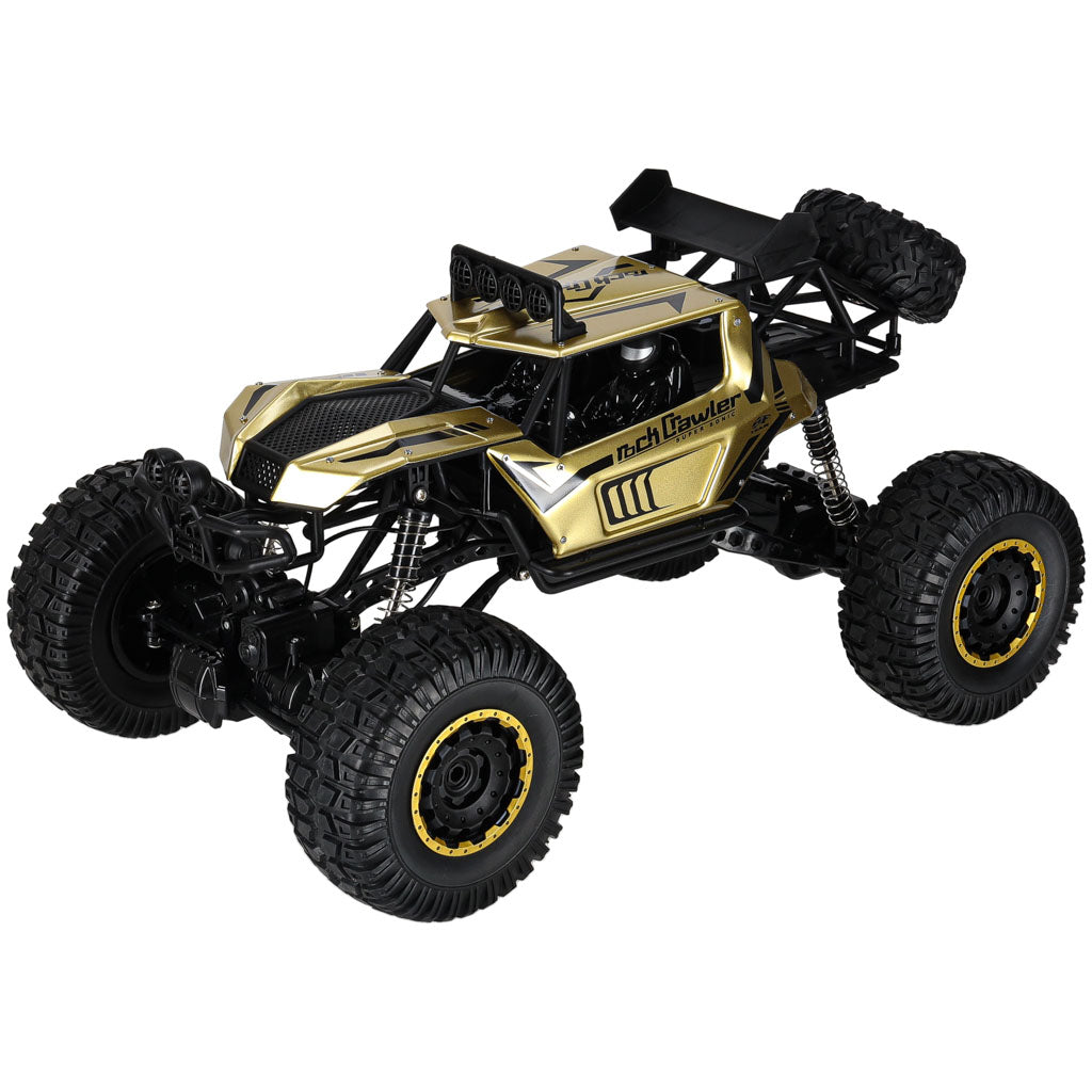 Liels tālvadības auto Rock Crawler 4×4, 1:8, 51 cm, zelta | EcoToys