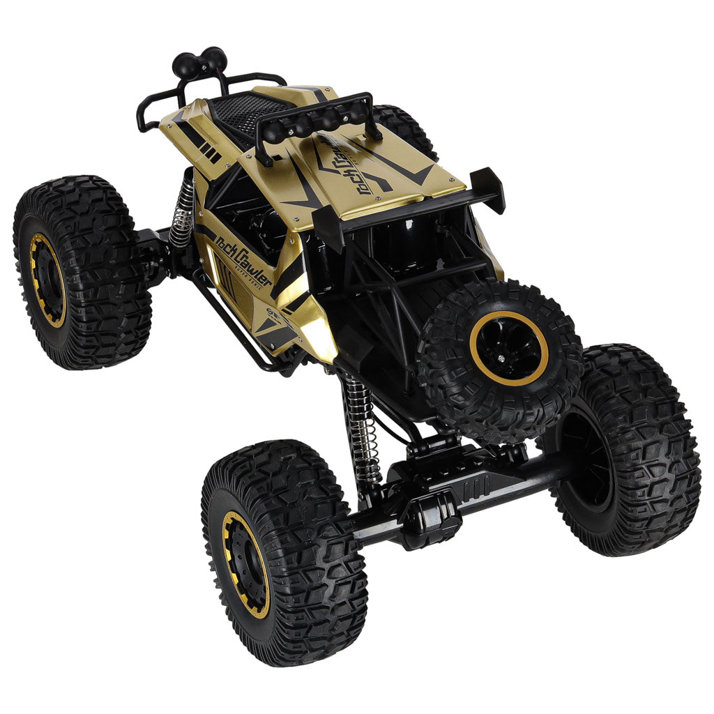 Liels tālvadības auto Rock Crawler 4×4, 1:8, 51 cm, zelta | EcoToys
