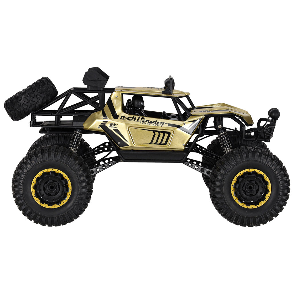 Liels tālvadības auto Rock Crawler 4×4, 1:8, 51 cm, zelta | EcoToys