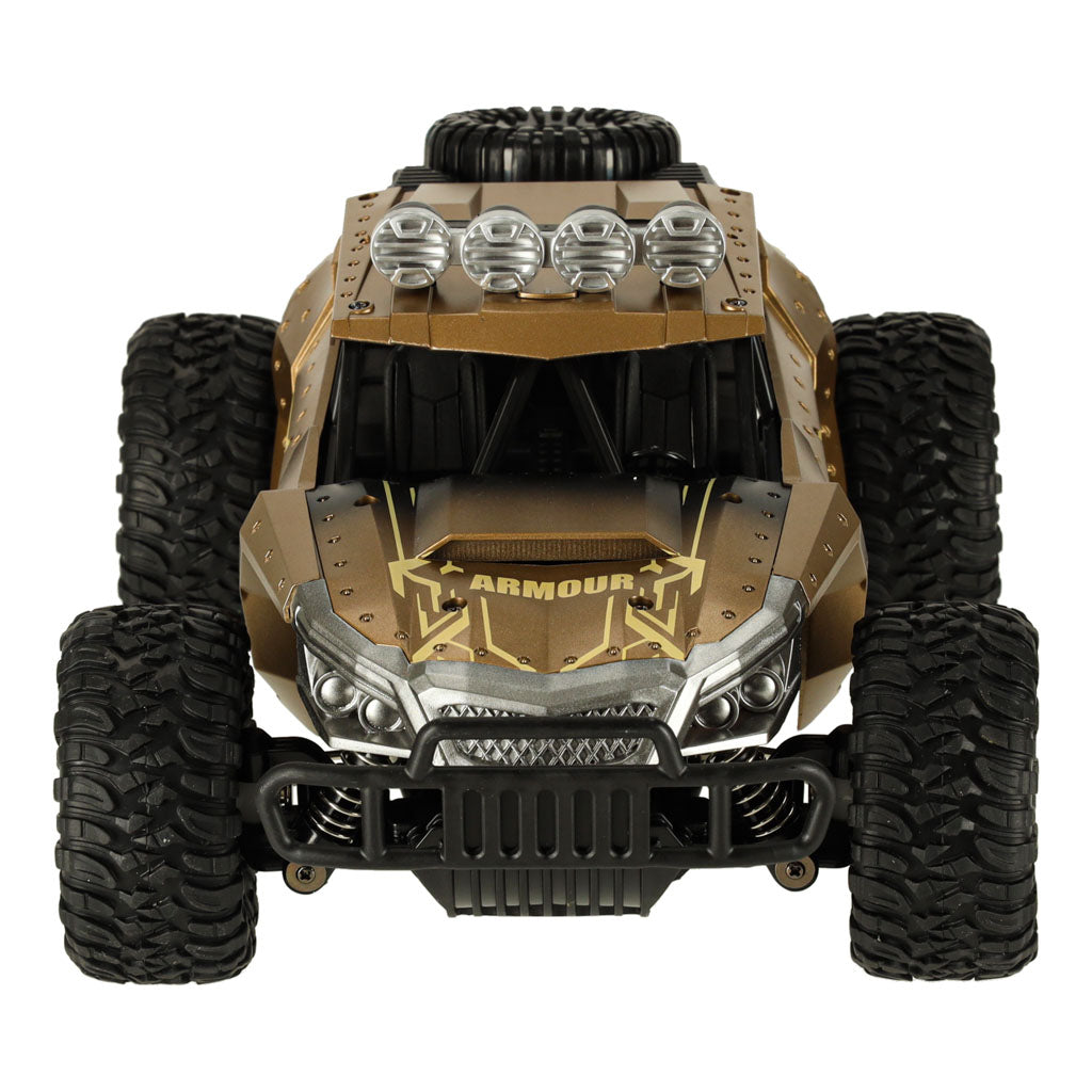 Tālvadības apvidus auto līdz 20 km/h, 1:16, brūns | EcoToys