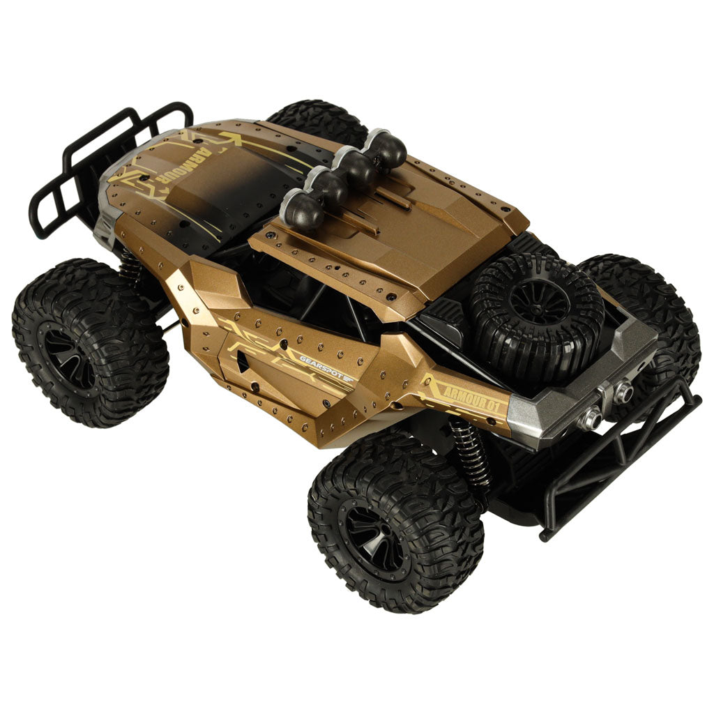 Tālvadības apvidus auto līdz 20 km/h, 1:16, brūns | EcoToys