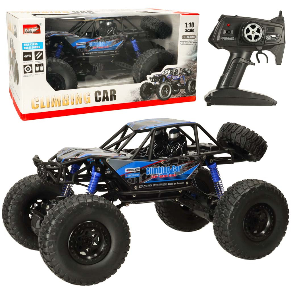 Liels tālvadības auto Rock Crawler 4×4, 1:10, 48 cm, zils | EcoToys