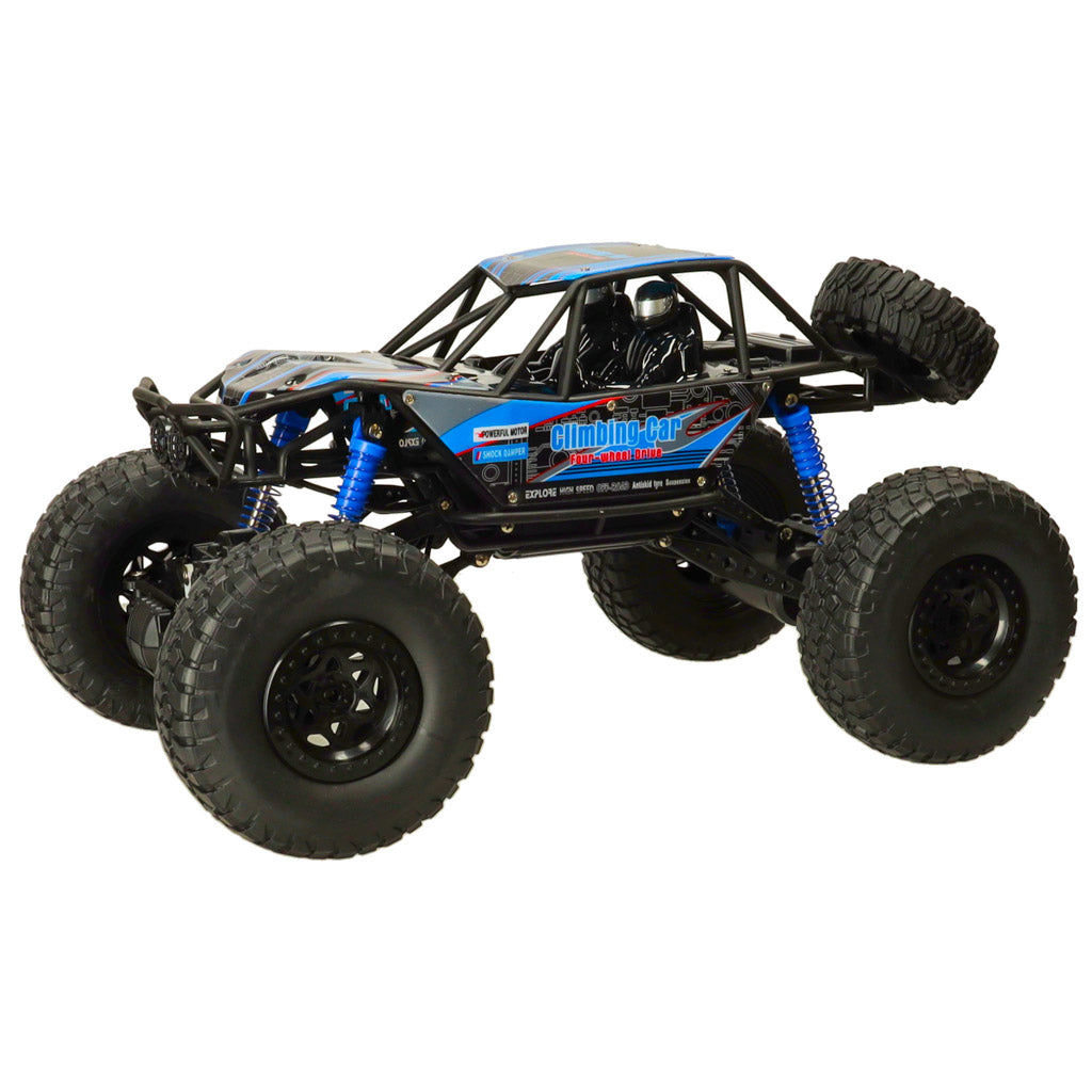 Liels tālvadības auto Rock Crawler 4×4, 1:10, 48 cm, zils | EcoToys