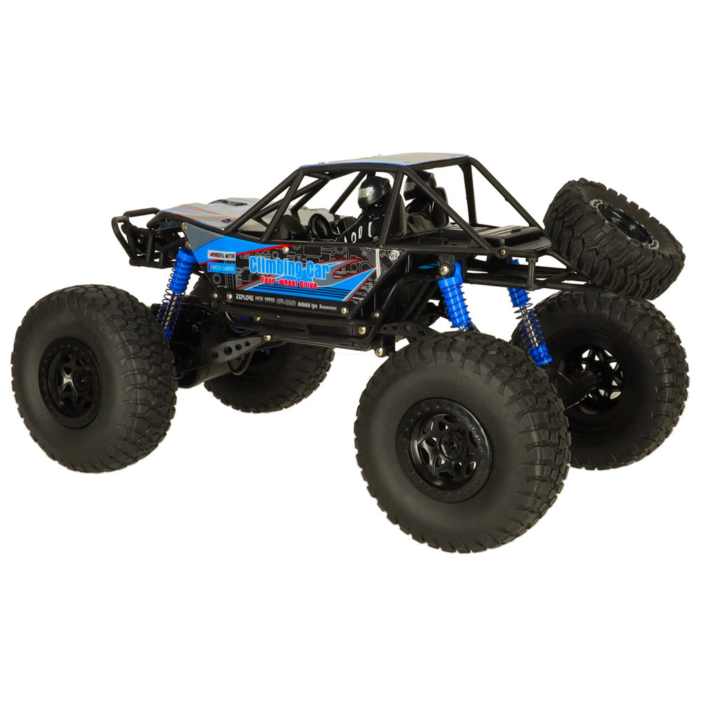 Liels tālvadības auto Rock Crawler 4×4, 1:10, 48 cm, zils | EcoToys