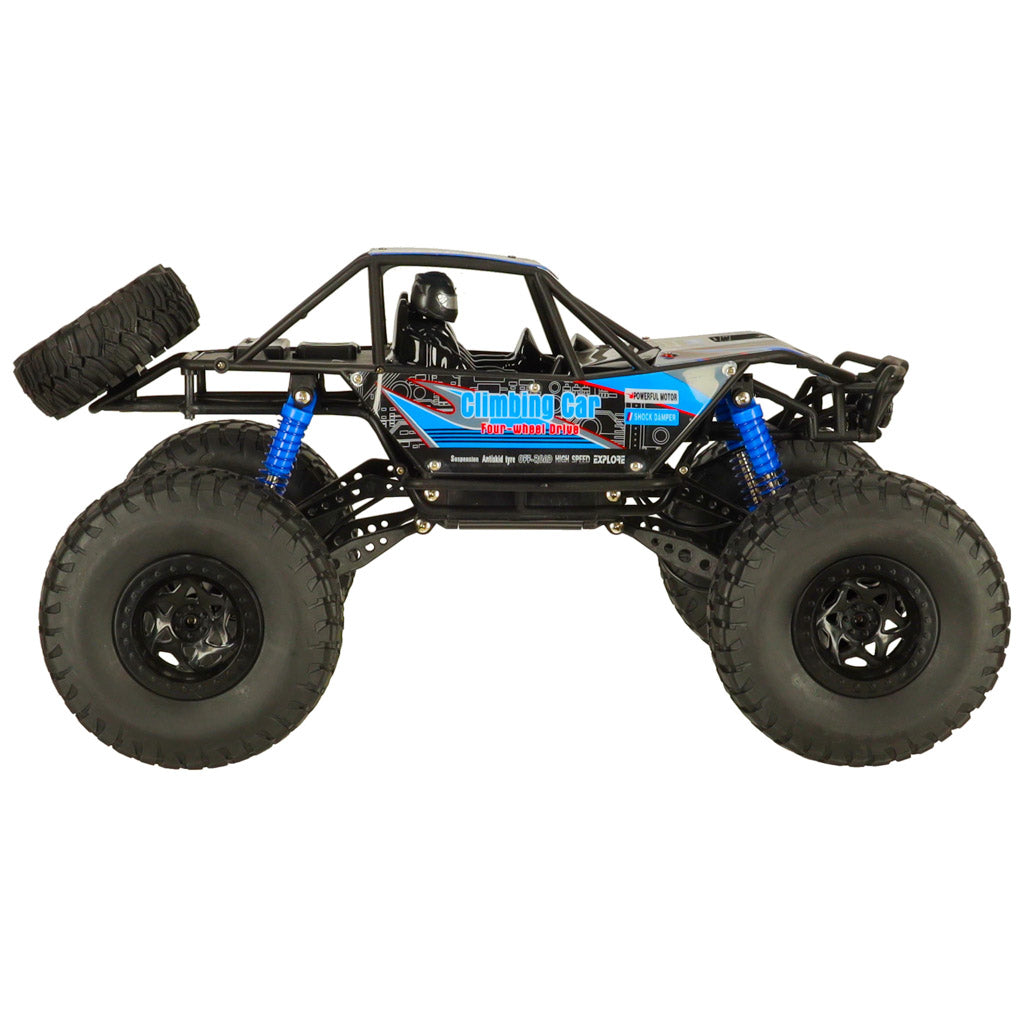 Liels tālvadības auto Rock Crawler 4×4, 1:10, 48 cm, zils | EcoToys