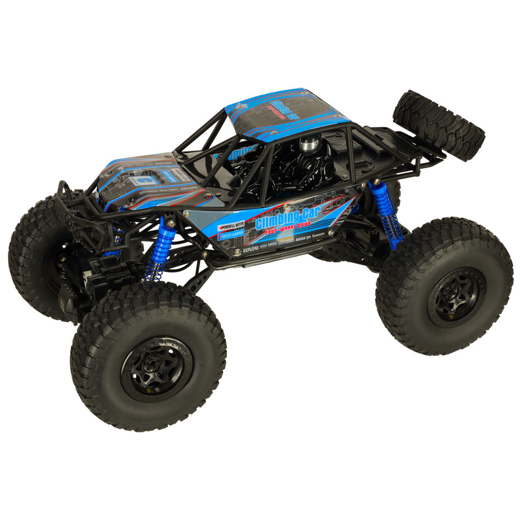 Liels tālvadības auto Rock Crawler 4×4, 1:10, 48 cm, zils | EcoToys