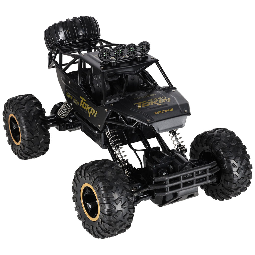 Tālvadības auto Rock Crawler 4×4, metāla, 1:12, melns | EcoToys