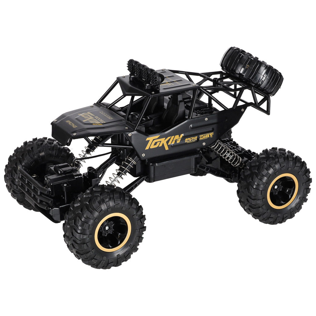 Tālvadības auto Rock Crawler 4×4, metāla, 1:12, melns | EcoToys