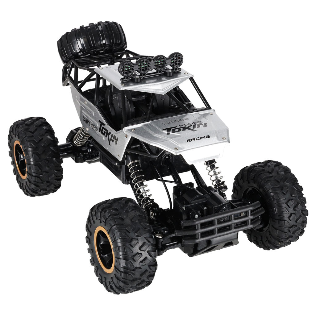 Tālvadības auto Rock Crawler 4×4, metāla, 1:12, sudraba | EcoToys
